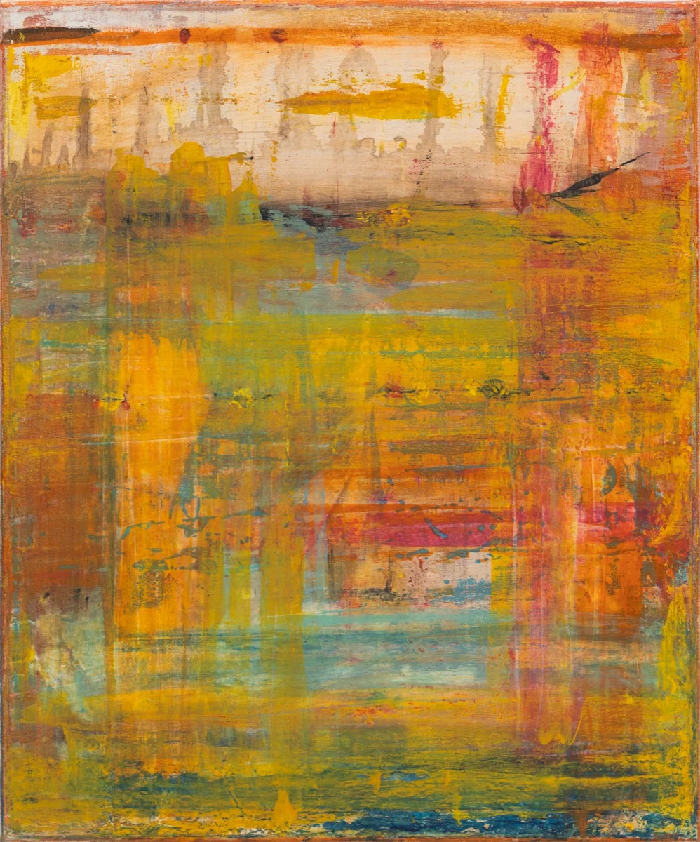Color, abstract painting by Jayo: Oil and acrylic on canvas, 40 × 50 cm