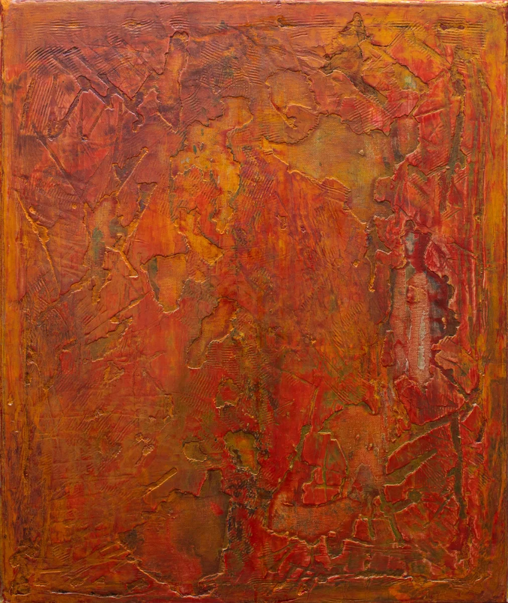 Laberinto imposible, abstract painting by Jayo: Acrylic with textures on canvas, 40 × 50 cm
