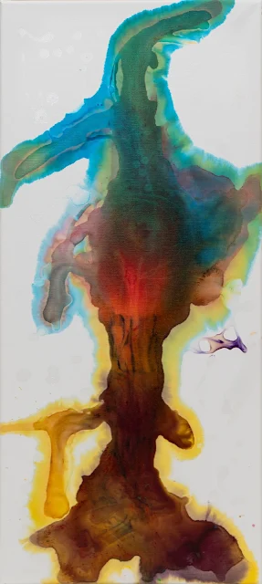 Nuestra raíz, abstract painting by Jayo