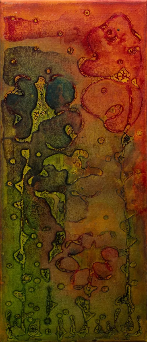 Desorden en flor, abstract painting by Jayo