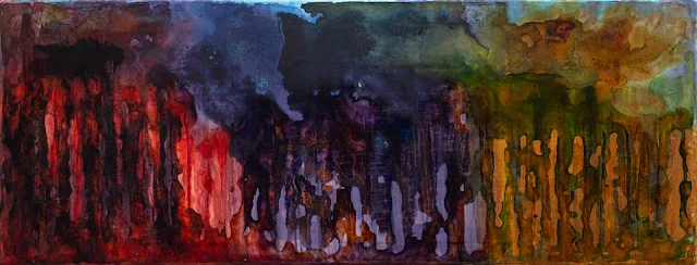 Bosque mágico, abstract painting by Jayo